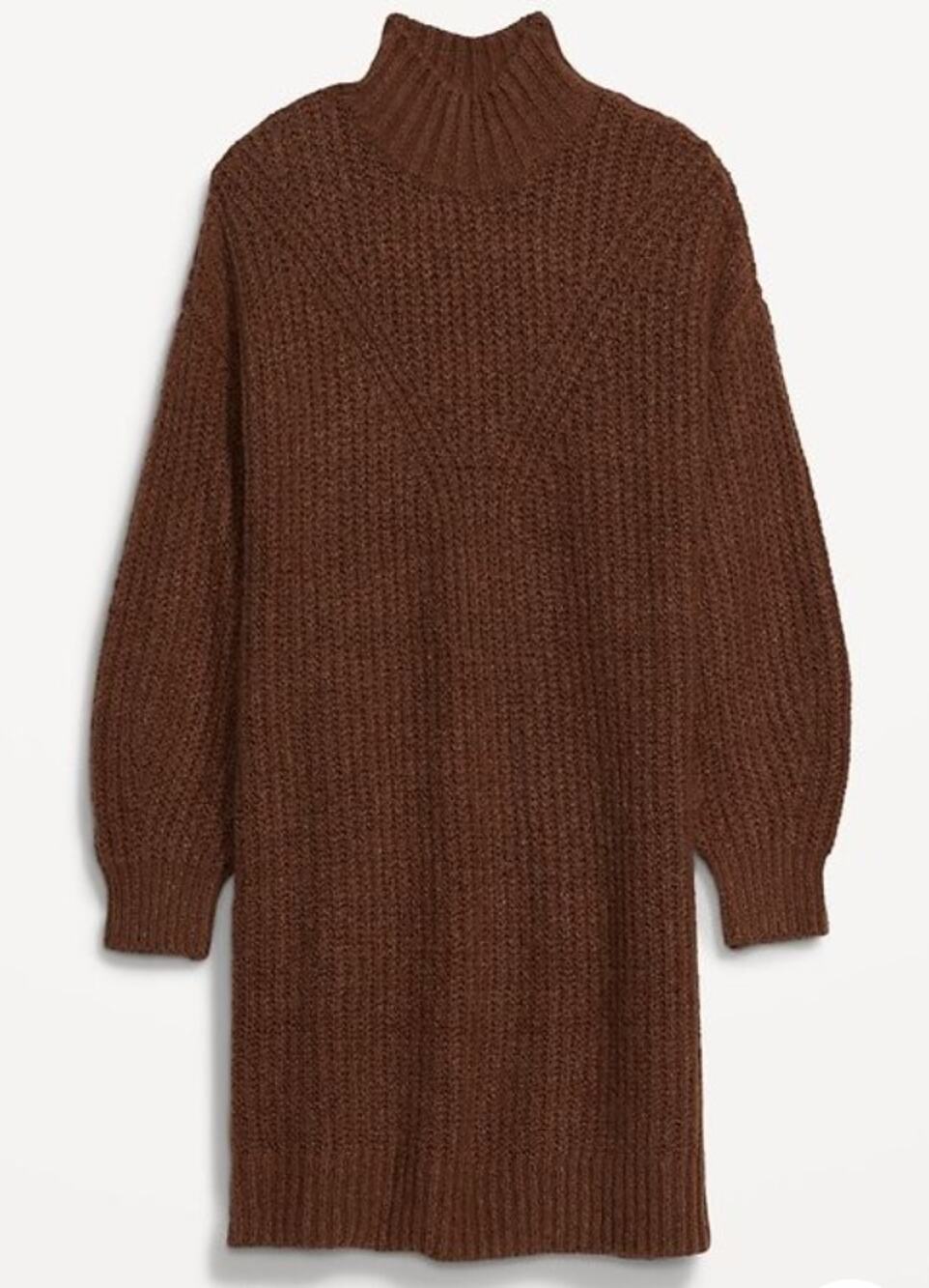 Old Navy Womens Long-Sleeve Relaxed Mock-Neck Mini Sweater Shift Dress